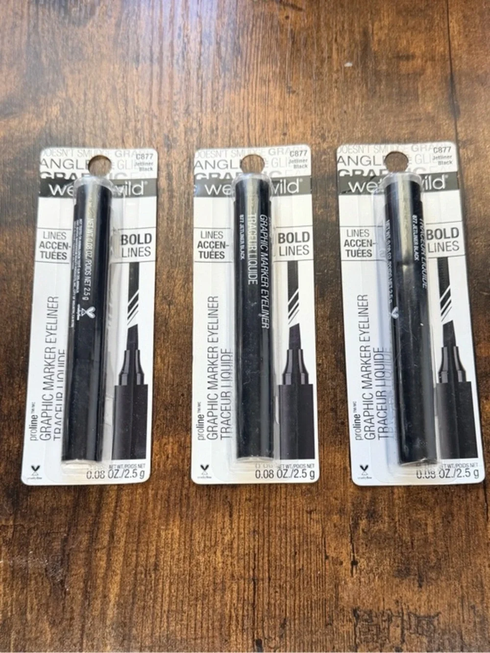 wet n wild Black Graphic Marker Eyeliner Trio